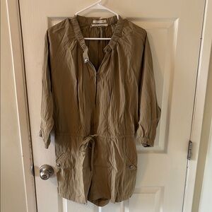 Urban Outfitters Tan Utility Romper